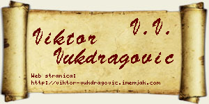 Viktor Vukdragović vizit kartica
